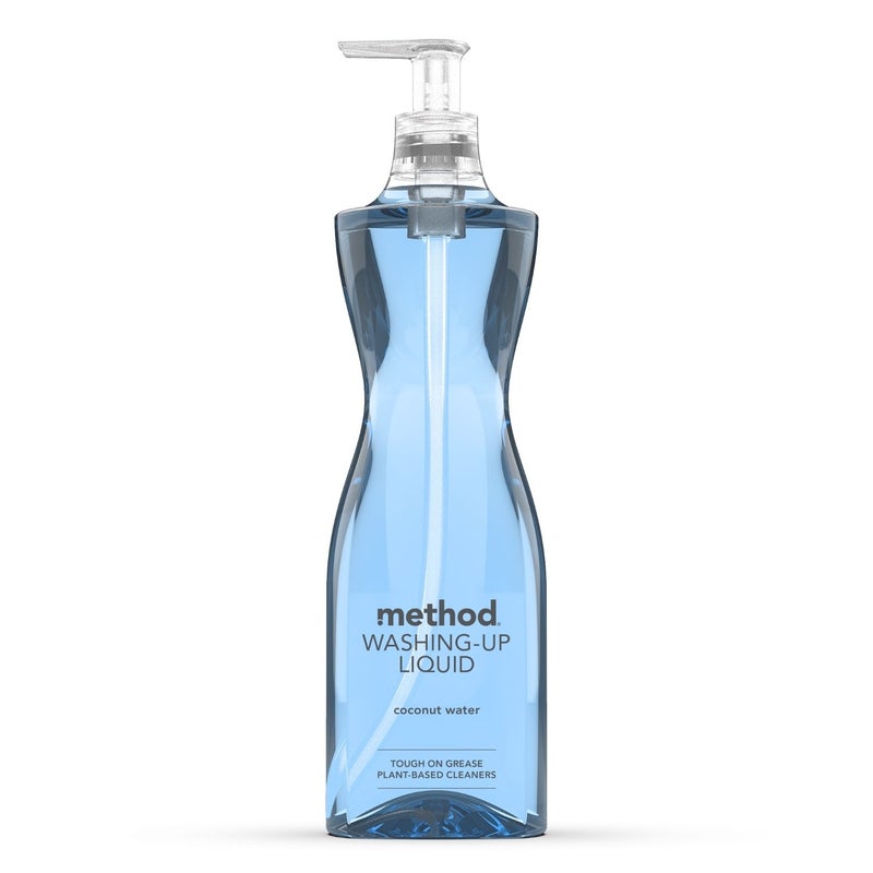 Method Washing Up Liquid, Cuts Grease & Grime, Powerful Cleaning Action, Coconut Water Scent - 532 ml - Image 1